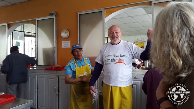 Review Volunteer James Hanson in Ecuador Quito at the Seniors Care Program