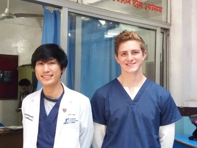 Review Volunteer Chris Von Kaenel Kathmandu Nepal at the Premedical program