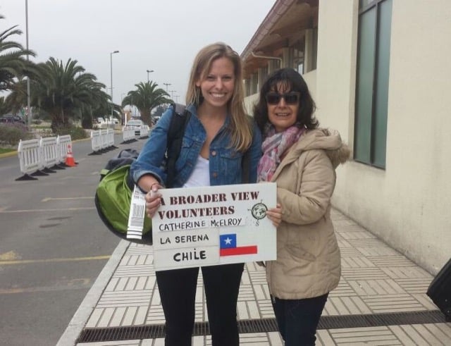 Review Volunteer Catherine Mc Elroy Chile La Serena at the Seniors Care Center  